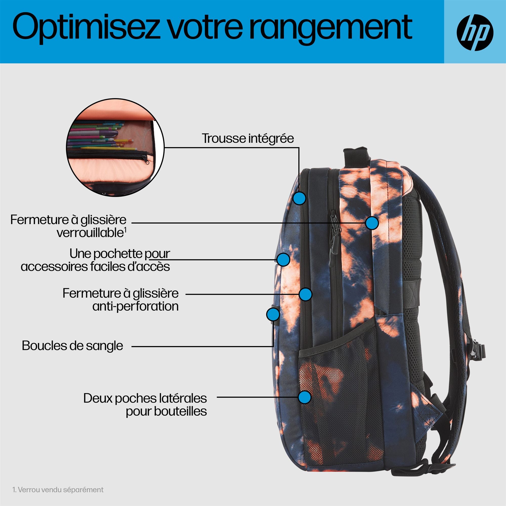 HP Campus XL Tie dye Backpack
