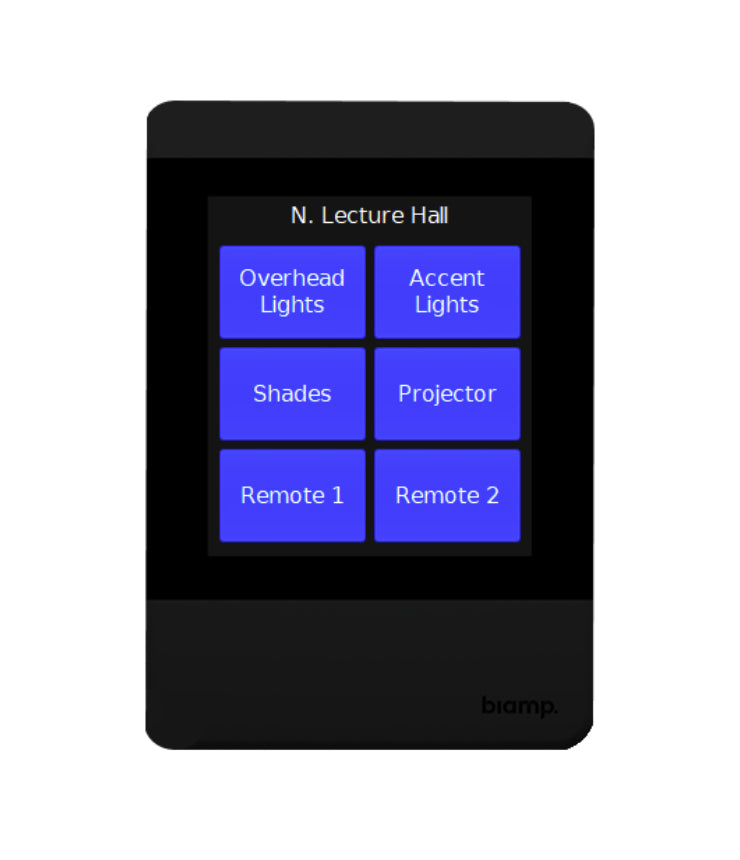 Biamp Touchenabled control pad Black