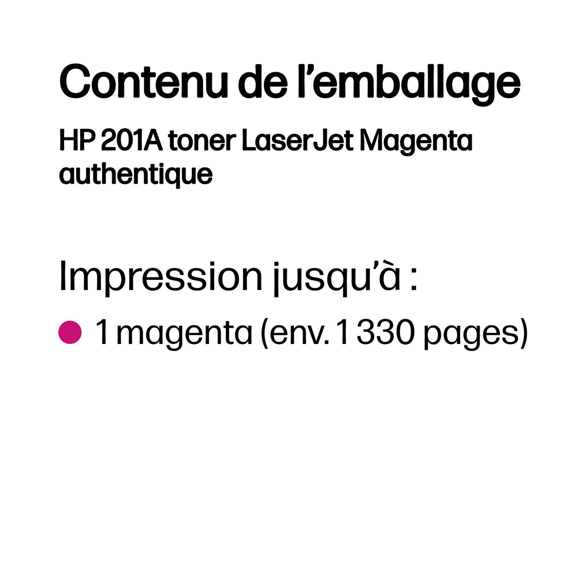 HP 201A original Toner cartridge CF403A magenta 1.330 pages standard capacity