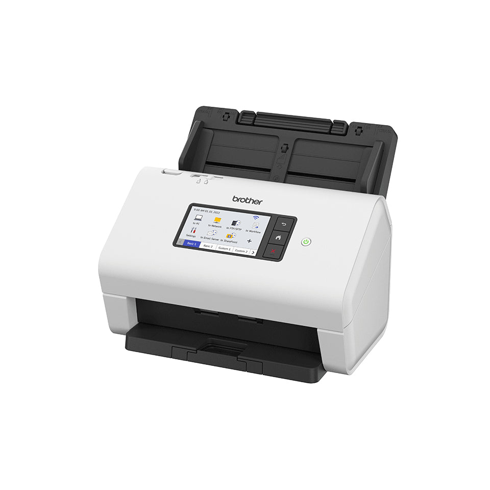 Brother ADS-4900W Chargeur automatique de documents + Scanner a feuille 600 x 600 DPI A4 Noir, Blanc