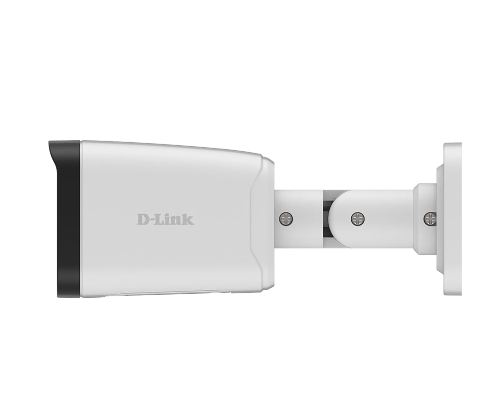 D-LINK Caméra bullet Extérieure 2MP H265 Capteur CMOS 2MP 1/3p Vision nocturne IR intelligent jusquà 30m Détection de mouvement