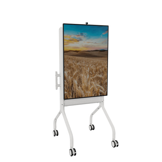 Chief Voyager Large Manual Height Adjustable AV Cart for Screen SizesÂ 50in - 85in or up to 79.4Kg White