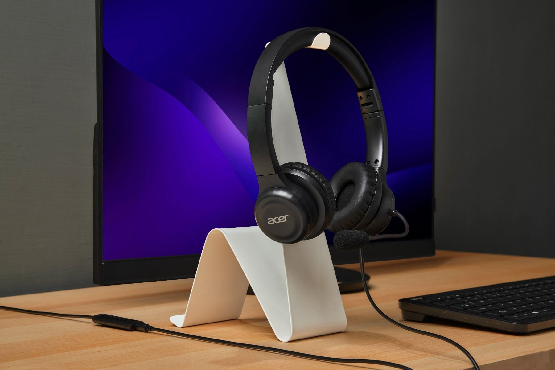 HEADSET Acer Office USB Noir
