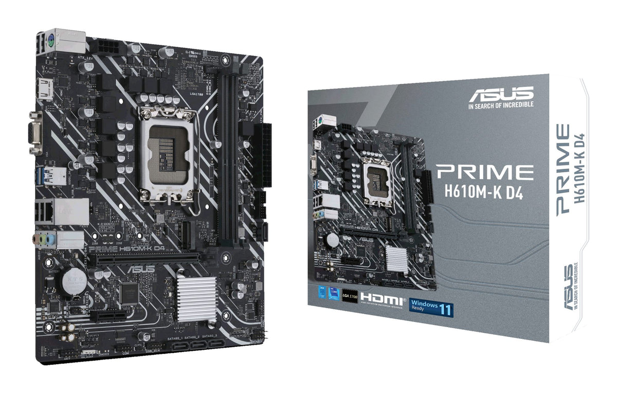 ASUS PRIME H610M-K D4 LGA1700 DDR4 mATX MB