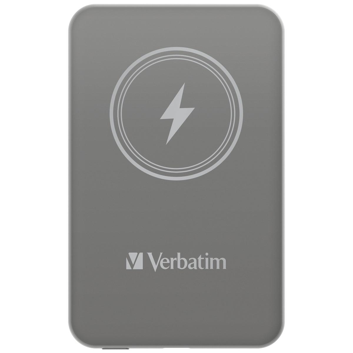 VERBATIM CHARGE N GO MAGNETIC WIRELESS POWER BANK 5000 GREY WCF (P)