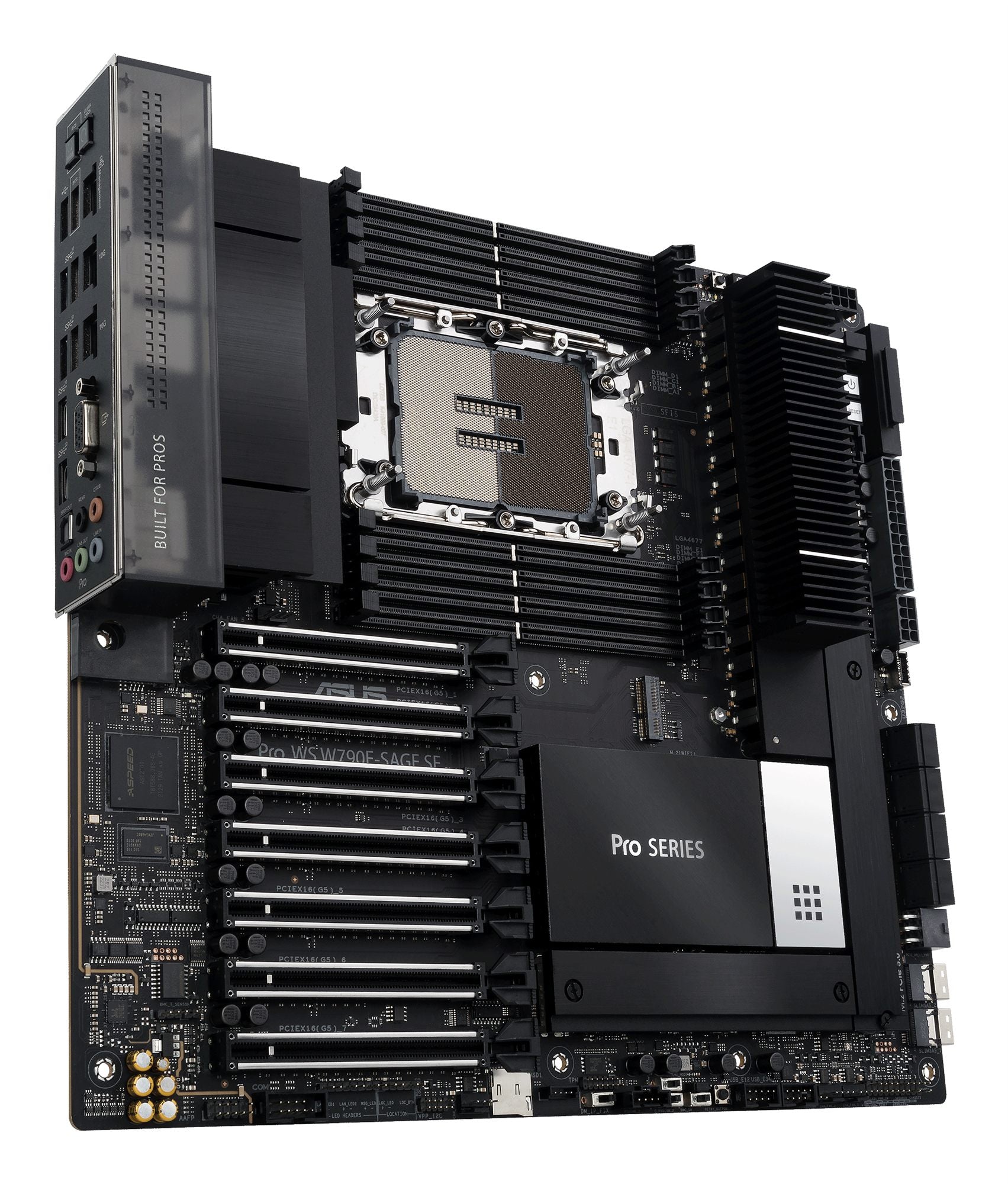 ASUS PRO WS W790E-SAGE SE LGA4677 ATX 8xDDR4 7xPCIe 4.0 x16 8xSATA 3xM.2