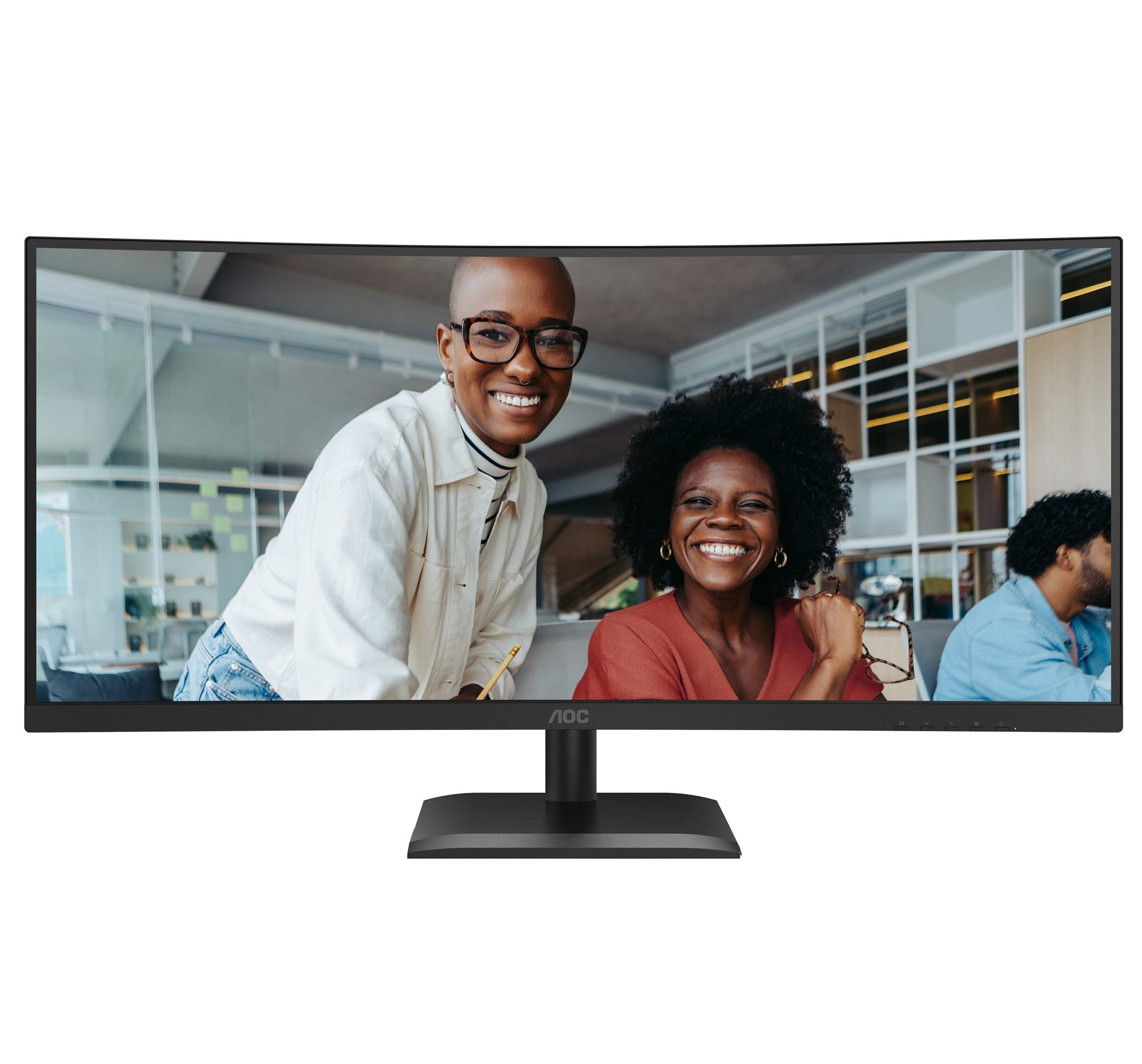 AOC CU34E4CV - Écran incurvé - 34i - 3440 x 1440 UWQHD 120 Hz - VA - 3500:1 - HDR10 - 4 ms - 2xHDMI DP USB-C -HP- GAR 5 ans