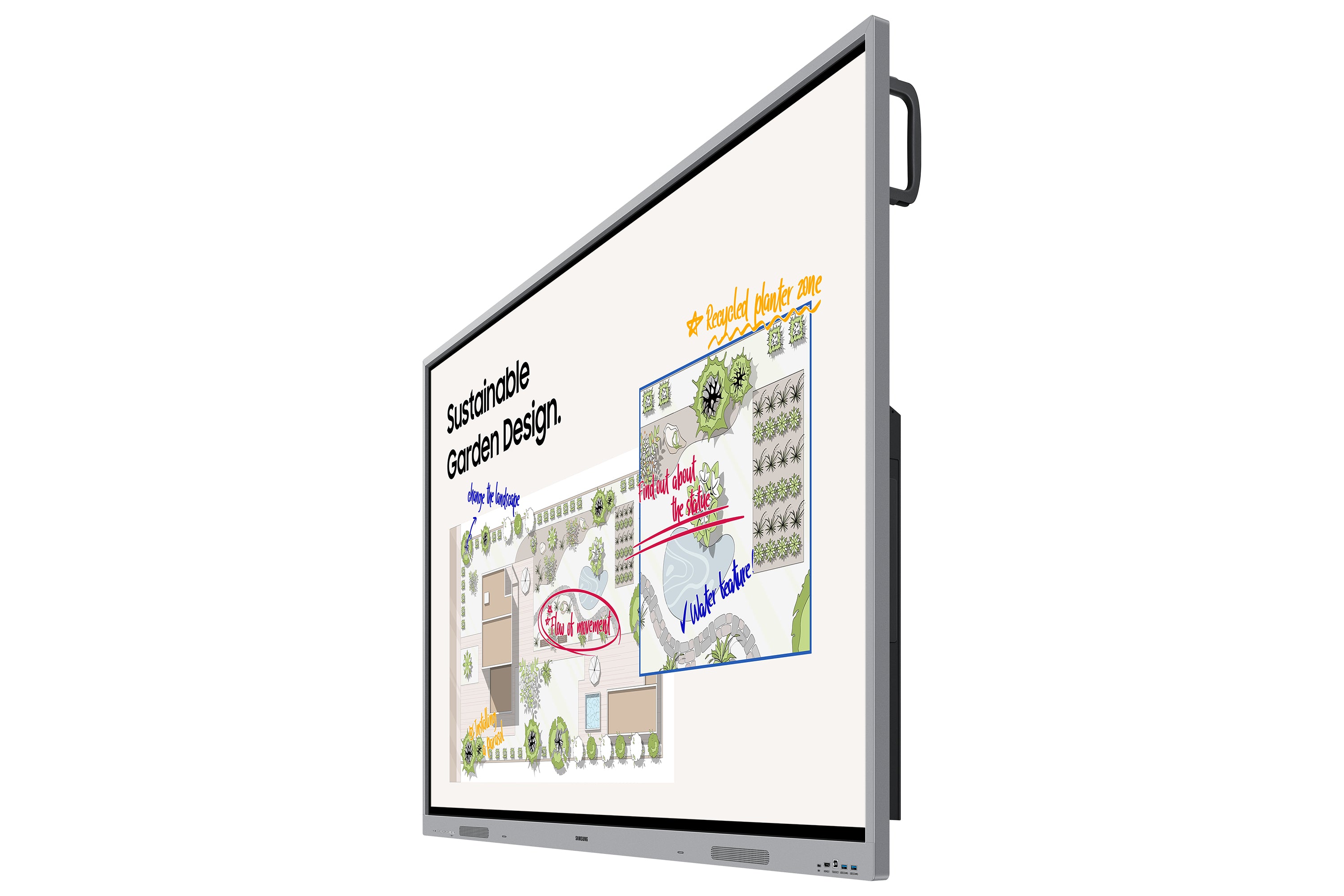 "Samsung WE86FX tableau blanc interactif 2,18 m (86"") 3840 x 2160 pixels Écran tactile Gris HDMI"
