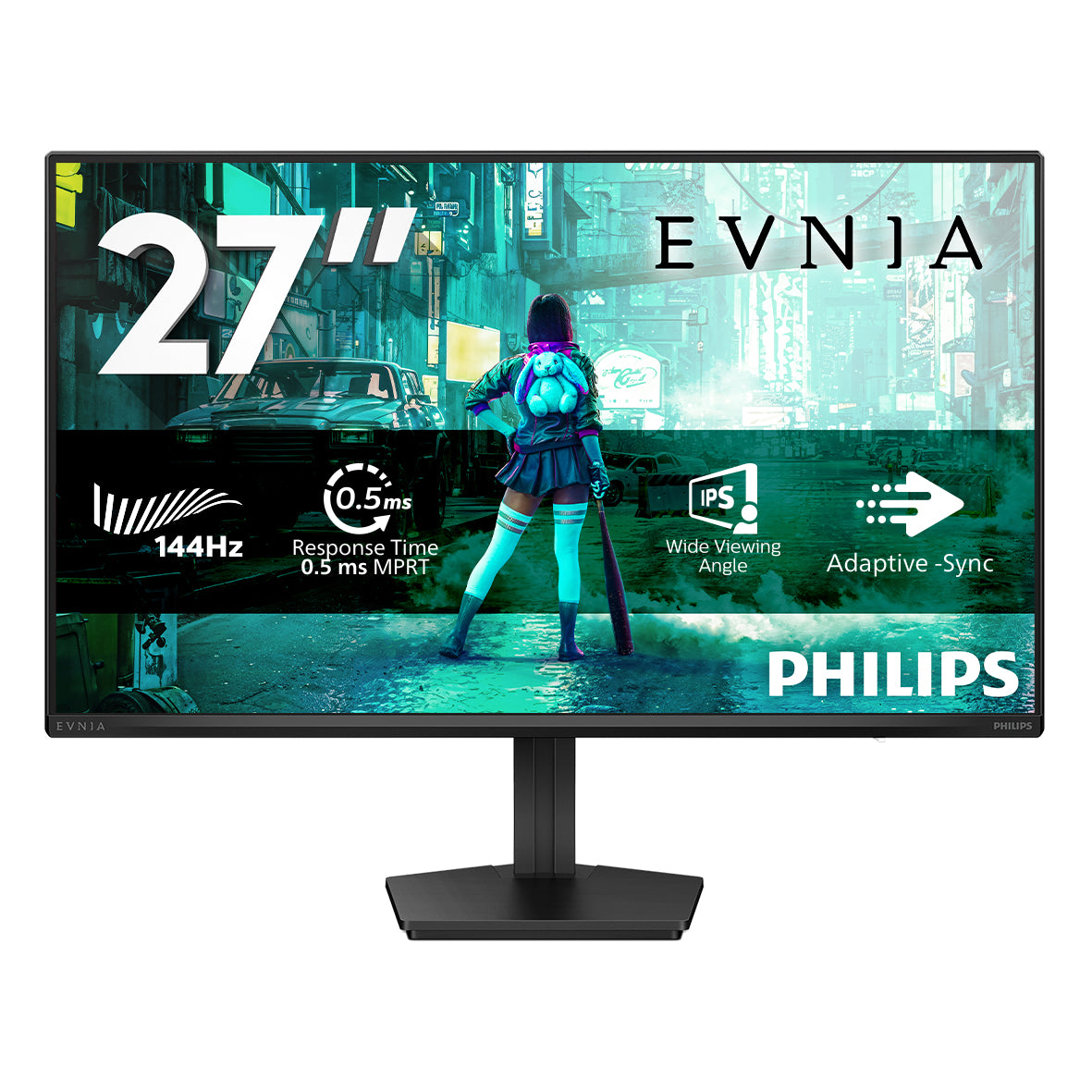 PHILIPS Evnia 3000 27M2N3200NF Ecran Gaming - 27p - 1920 x 1080 FHD- 144 Hz - IPS - 300cd/m² - 1500:1 - HDR10 - 0.5 ms - HDMI- DP