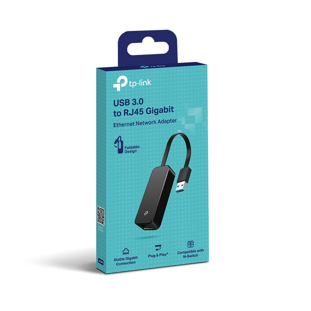 TP-LINK UE306 USB 3.0 to Gigabit Ethernet Network Adapter 1 USB 3.0 Connector 1 Gigabit Ethernet Port Foldable and Portable Design