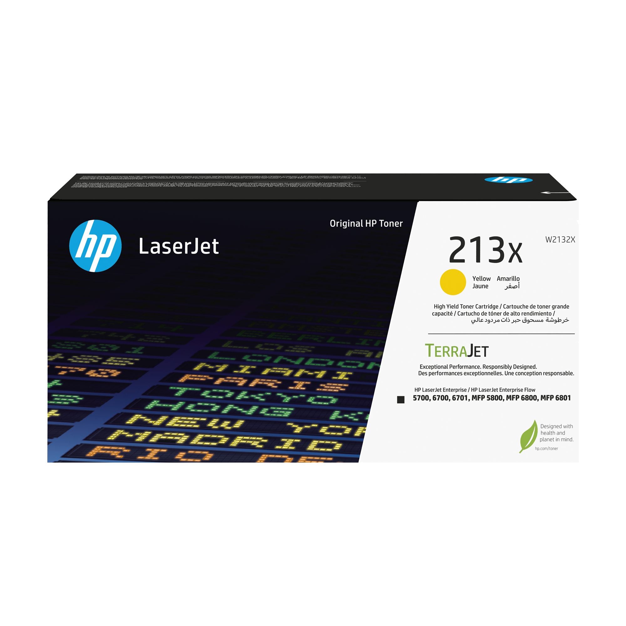 HP 213X Yellow Original LaserJet Toner Cartridge