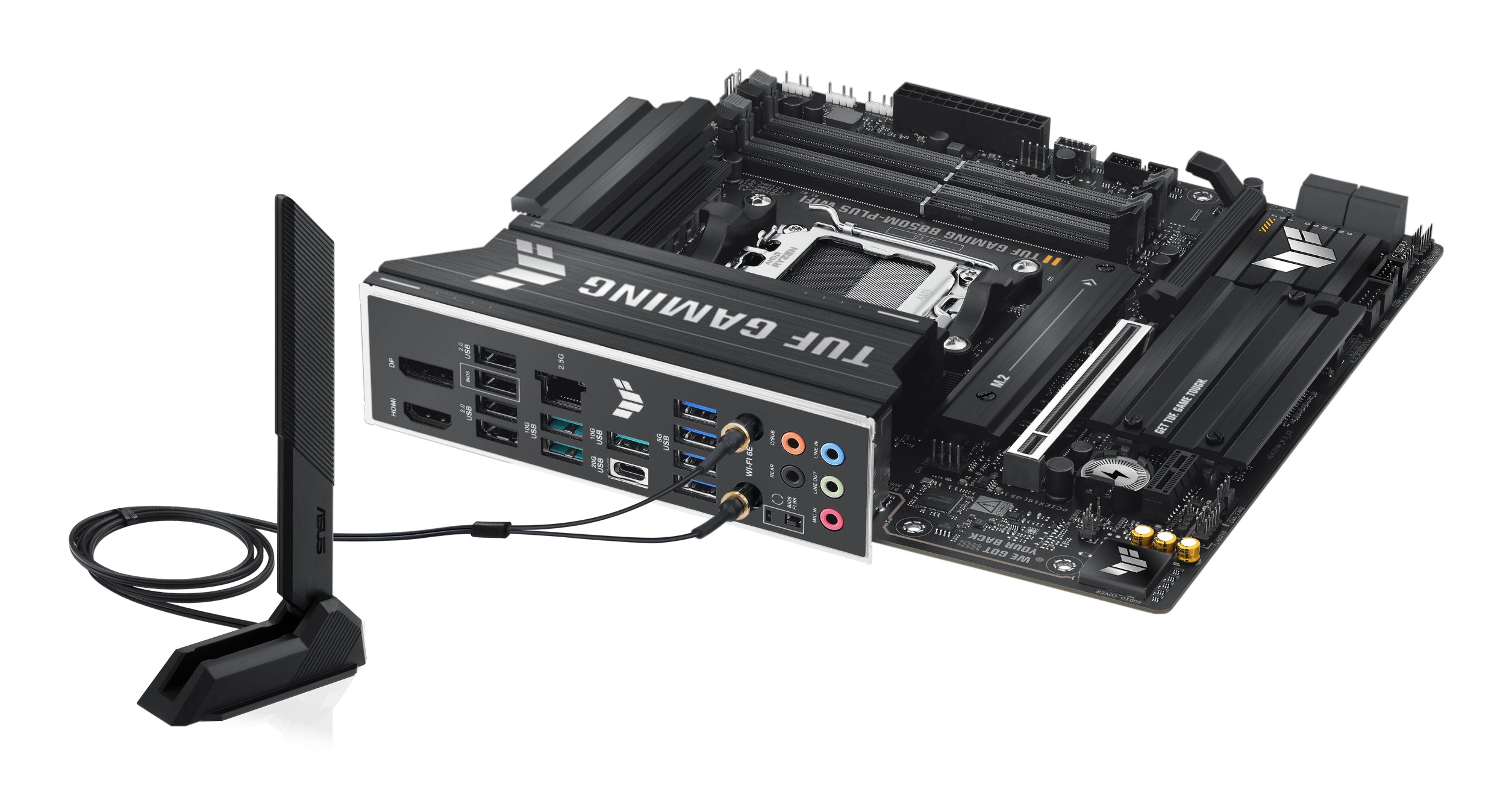 ASUS TUF GAMING B850M-PLUS WIFI AM5 DDR5 micro ATX MB 1xHDMI 1xDP 3xM.2 4xSATA