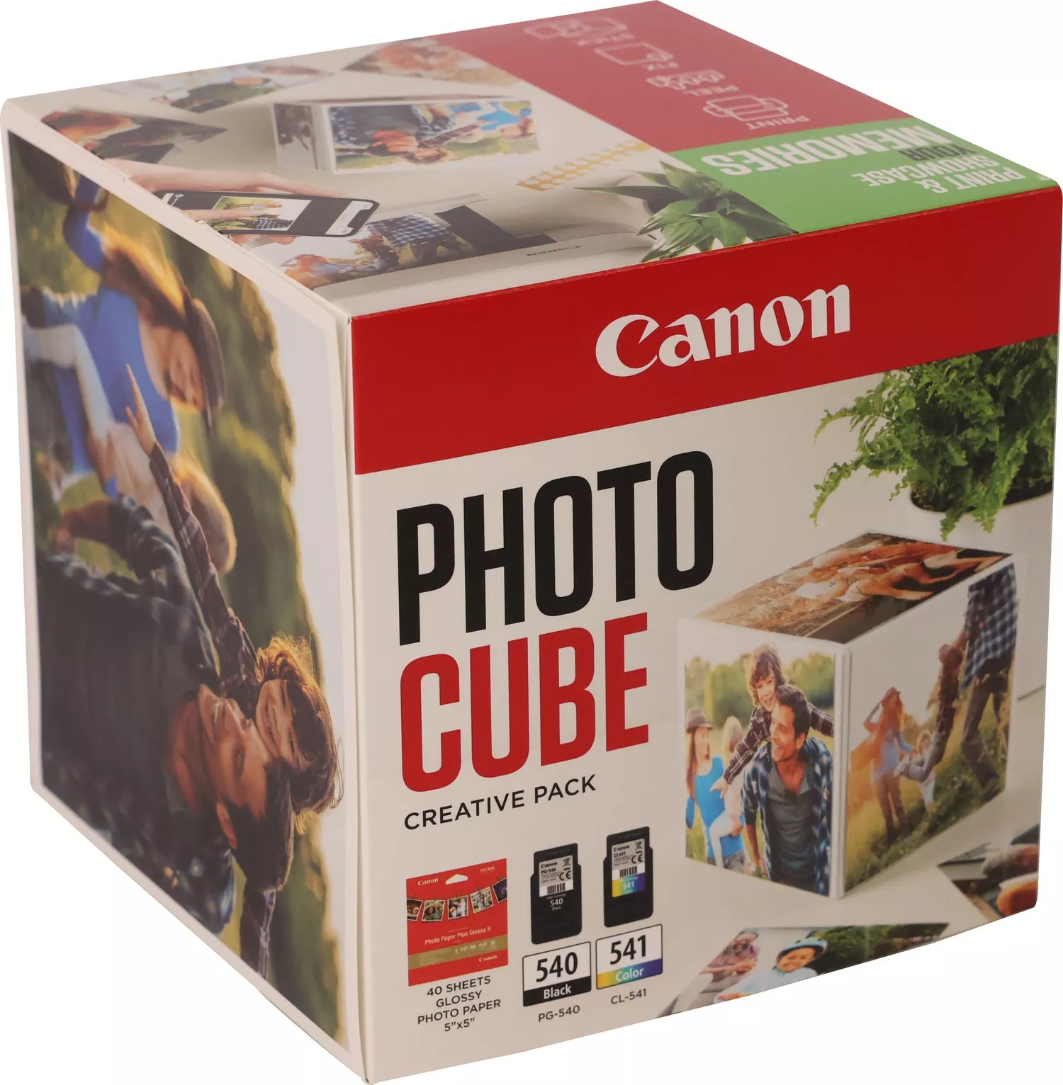 CANON PG-540/CL-541 Ink Cartridge Photo Cube Creative Pack White Green