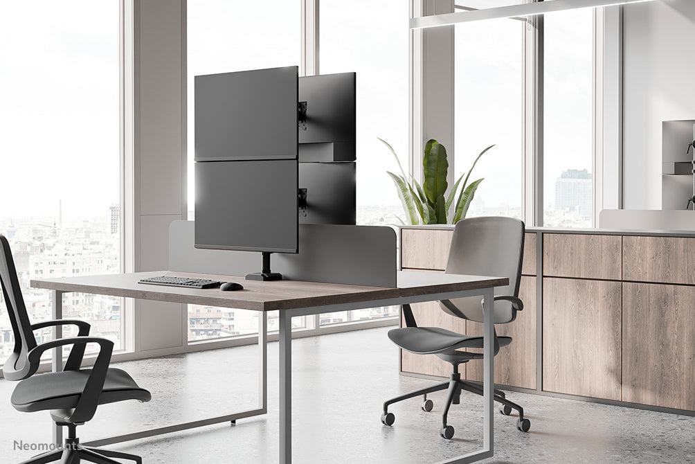 Neomounts DS60-600BL2V Dual monitor arm