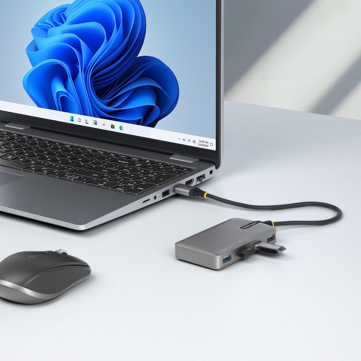 4-Port USB-A Hub 5Gbps Bus Powered