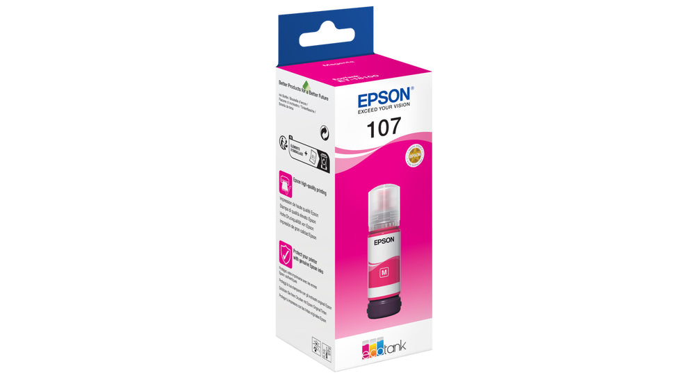 EPSON 1LB 107 EcoTank Magenta Ink Bottle