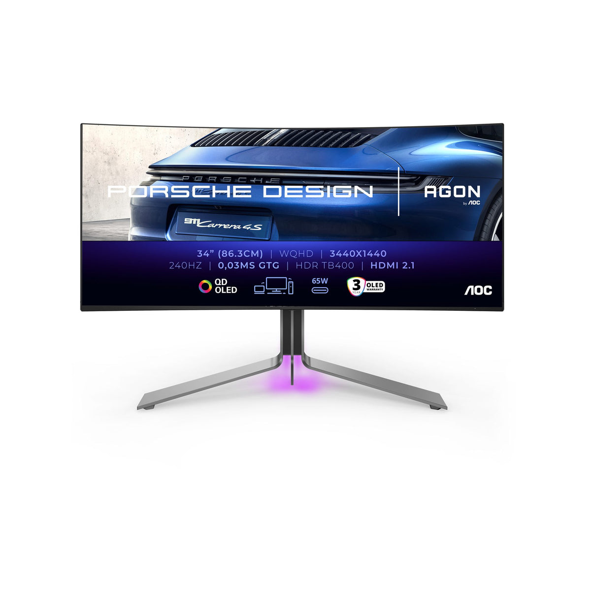 AOC AGON Pro PD34 - 34 Zoll WQHD OLED Ga