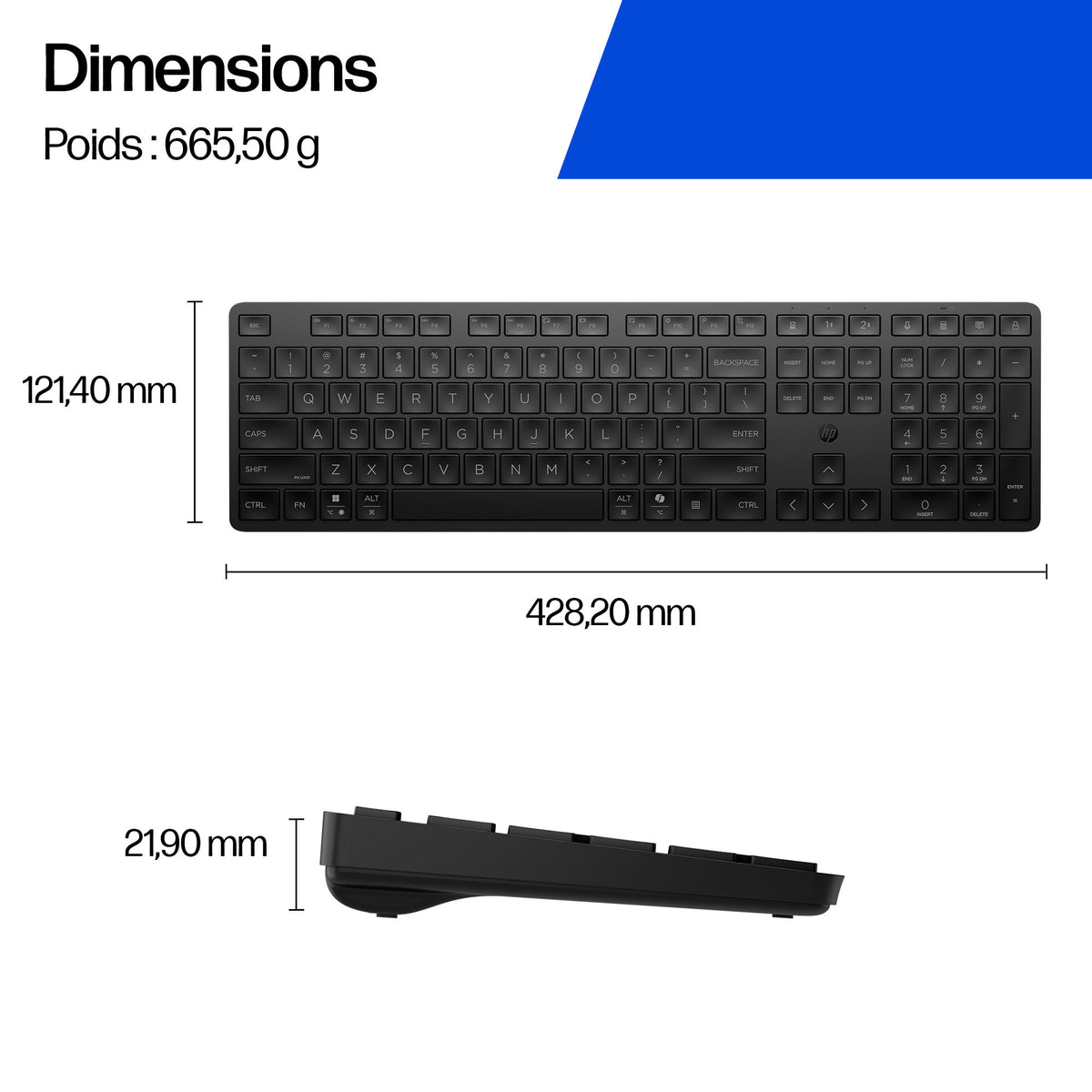 HP Dual-Mode Keyboard 490K-EURO