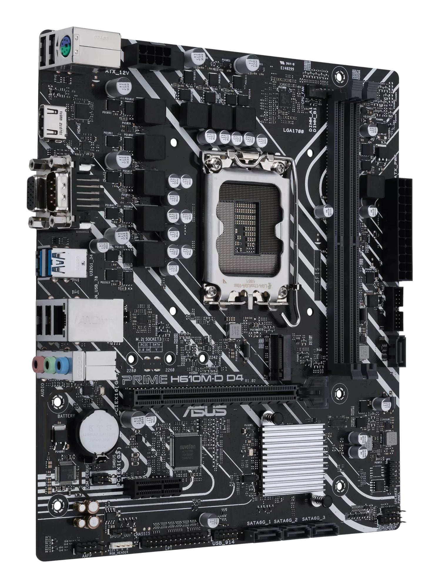 ASUS PRIME H610M-D D4 LGA1700 DDR4 mATX MB