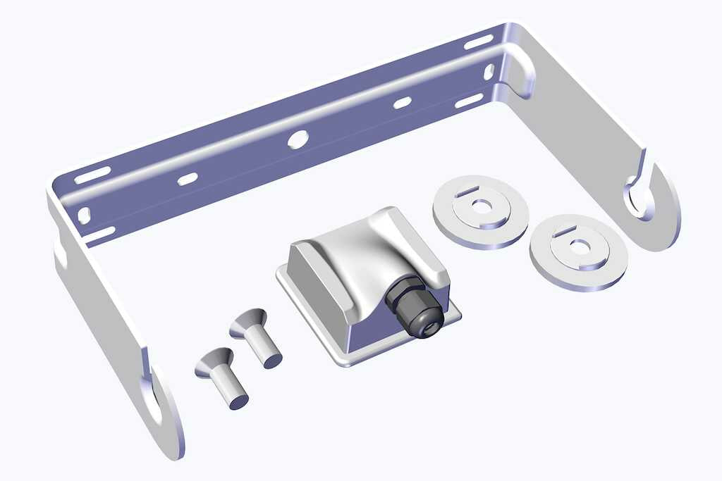 Biamp U-Bracket Kit Alu ClickPlug DX-S5 White