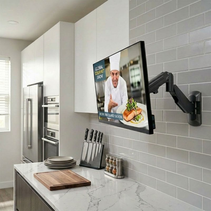 Lindy 40712 Wall Mounted Single Mount Display Gas Spring Arm