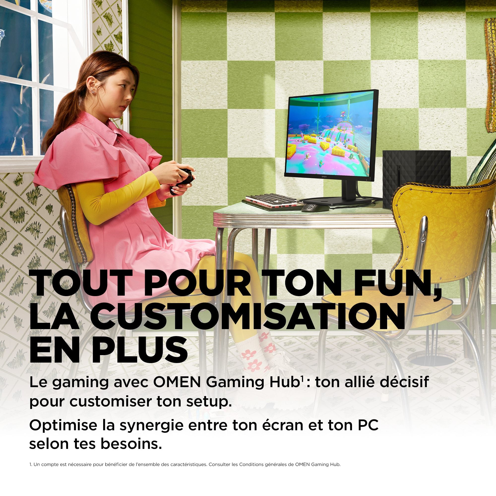 "OMEN by HP 31.5 inch QHD 165Hz Gaming Monitor - OMEN 32q écran plat de PC 80 cm (31.5"") 2560 x 1440 pixels Quad HD LCD Noir"