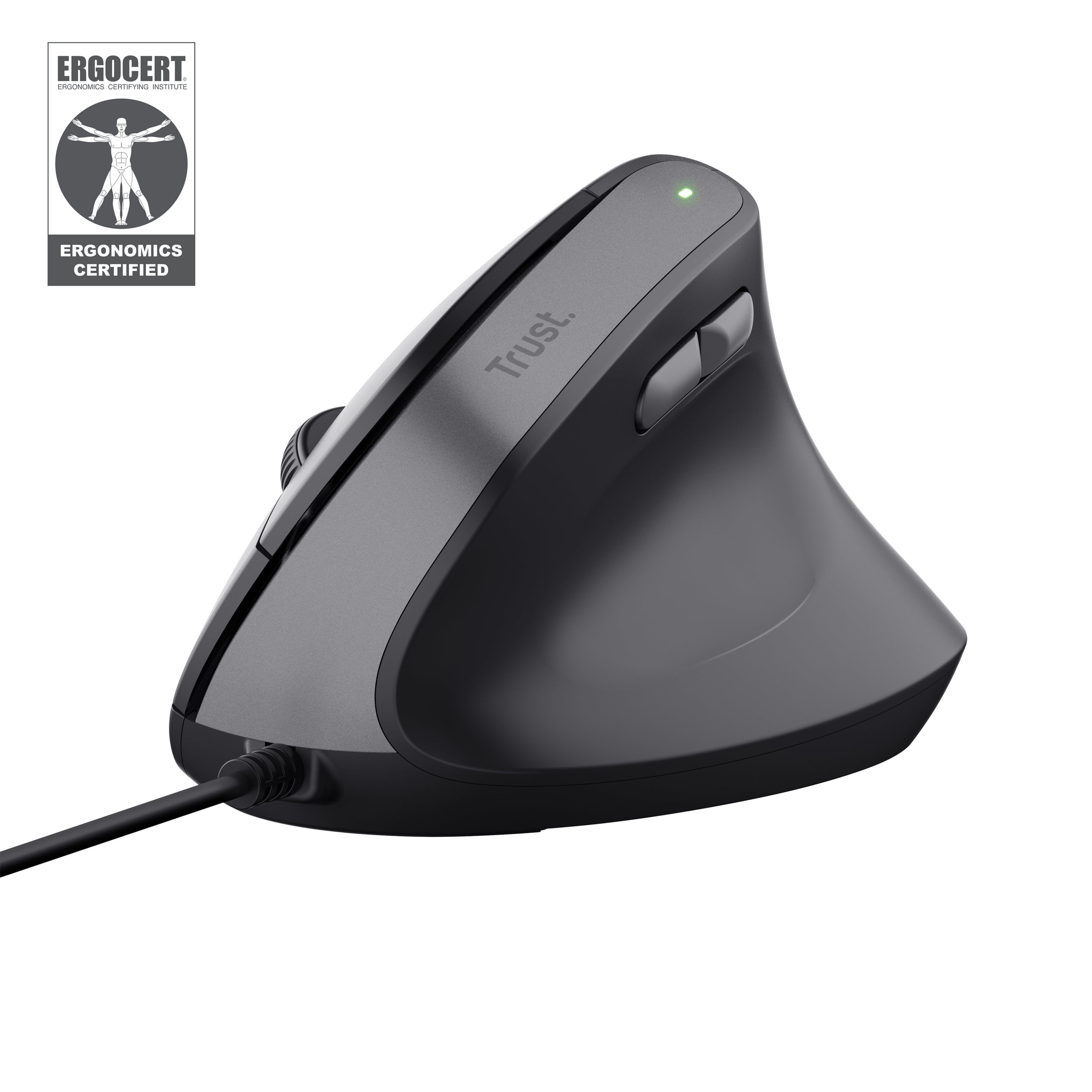 TRUST Souris egonomique BAYO II filaire - Noire