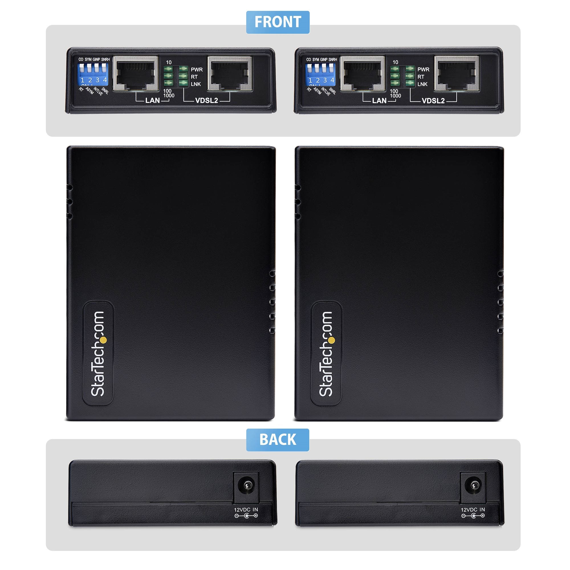 VDSL2 Ethernet Extender Kit Up to 1km