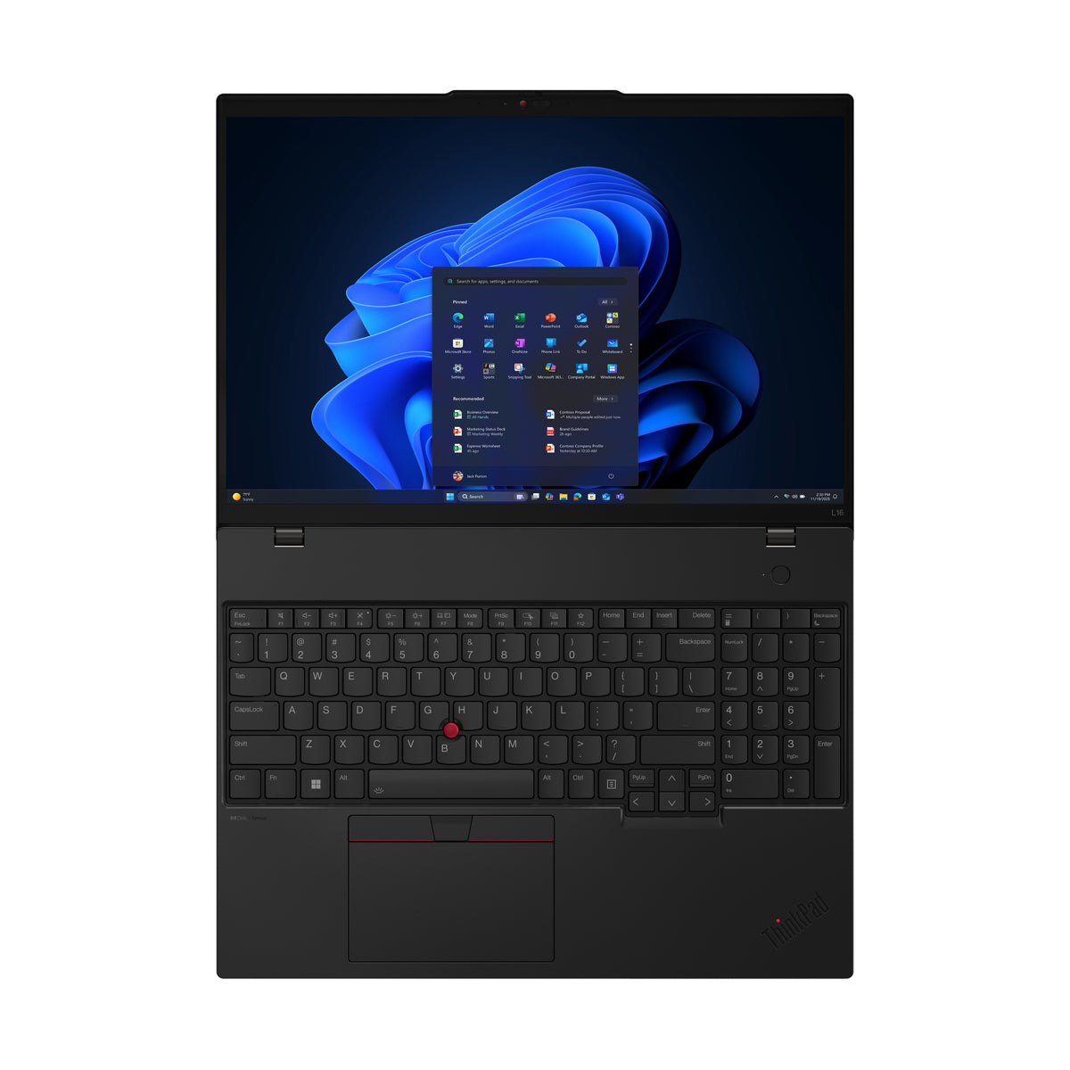 LENOVO ThinkPad L16 G2 Intel Core Ultra 7 255U 16p WUXGA 16Go 512Go SSD M.2 2280 PCIe Intel Graphics W11P 1YR Premier NBD