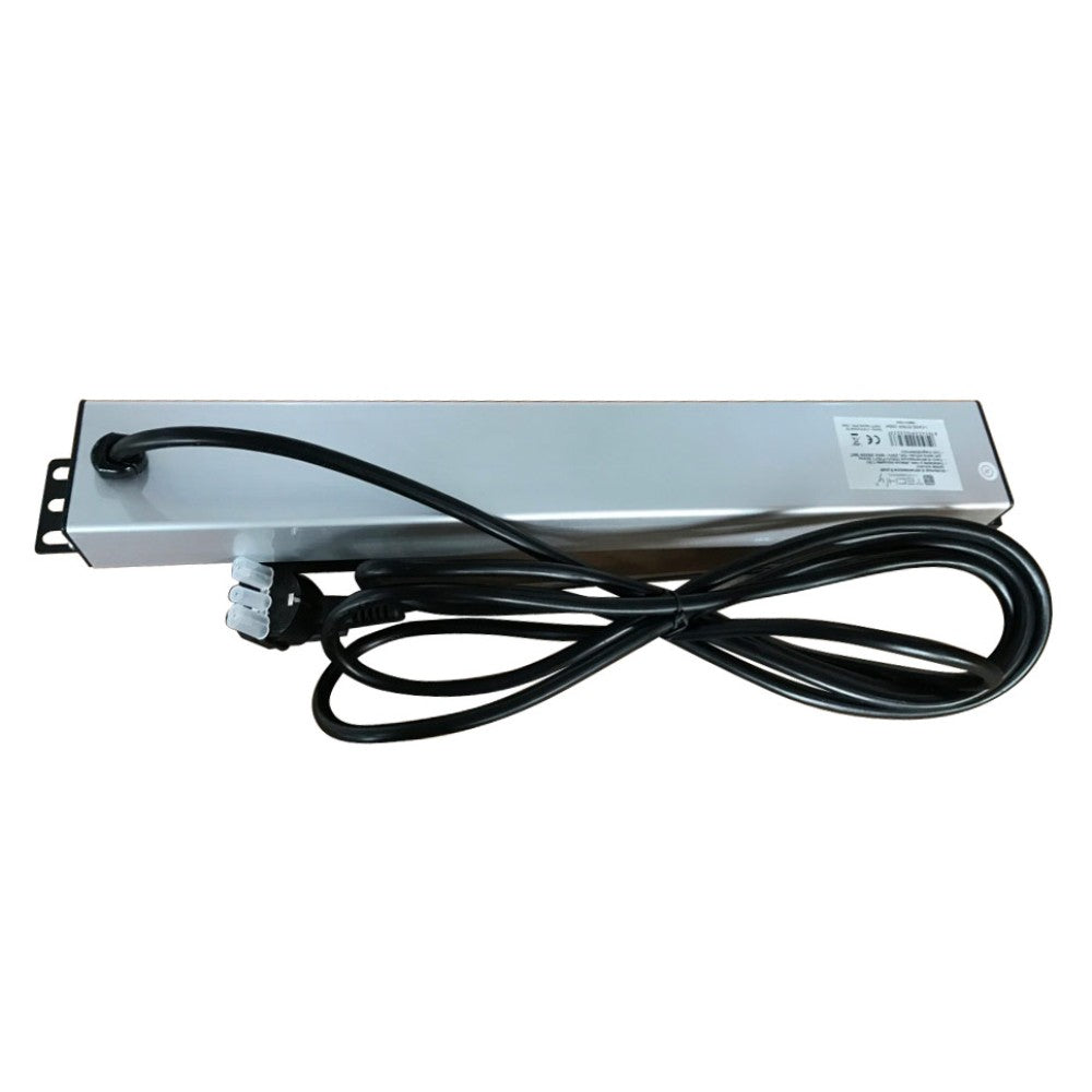Techly I-CASE STRIP-16SH Multiprise 19' 1.5U X6 - Prises Schuko