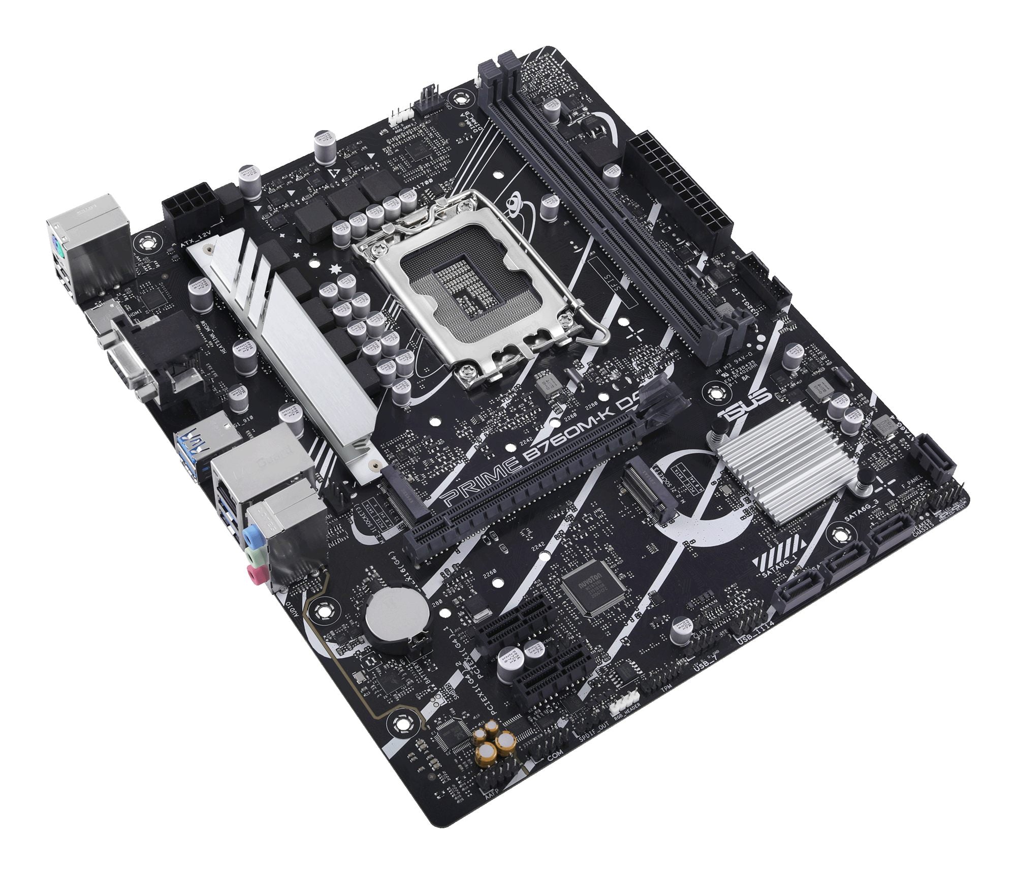 ASUS PRIME B760M-K D4 LGA1700 microATX MB 2xDDR4 4xSATA 2xM.2 1xD-Sub 1xHDMI 2.0