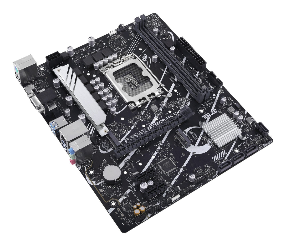 ASUS PRIME B760M-K D4 LGA1700 microATX MB 2xDDR4 4xSATA 2xM.2 1xD-Sub 1xHDMI 2.0