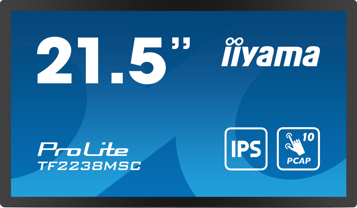 21.5" Bonded PCAP Bezel Free 10P Touch w