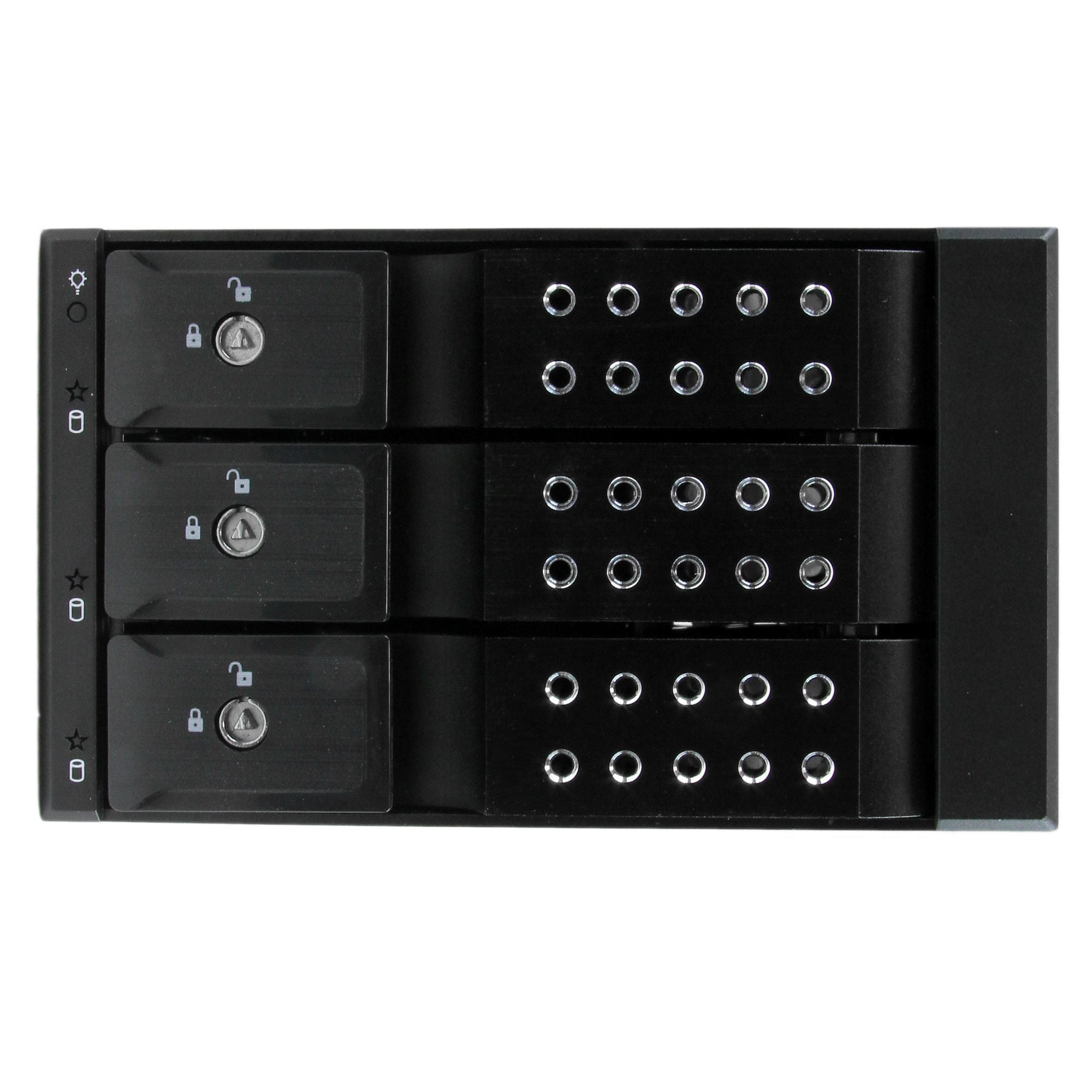 3-bay aluminium trayless hot-swap