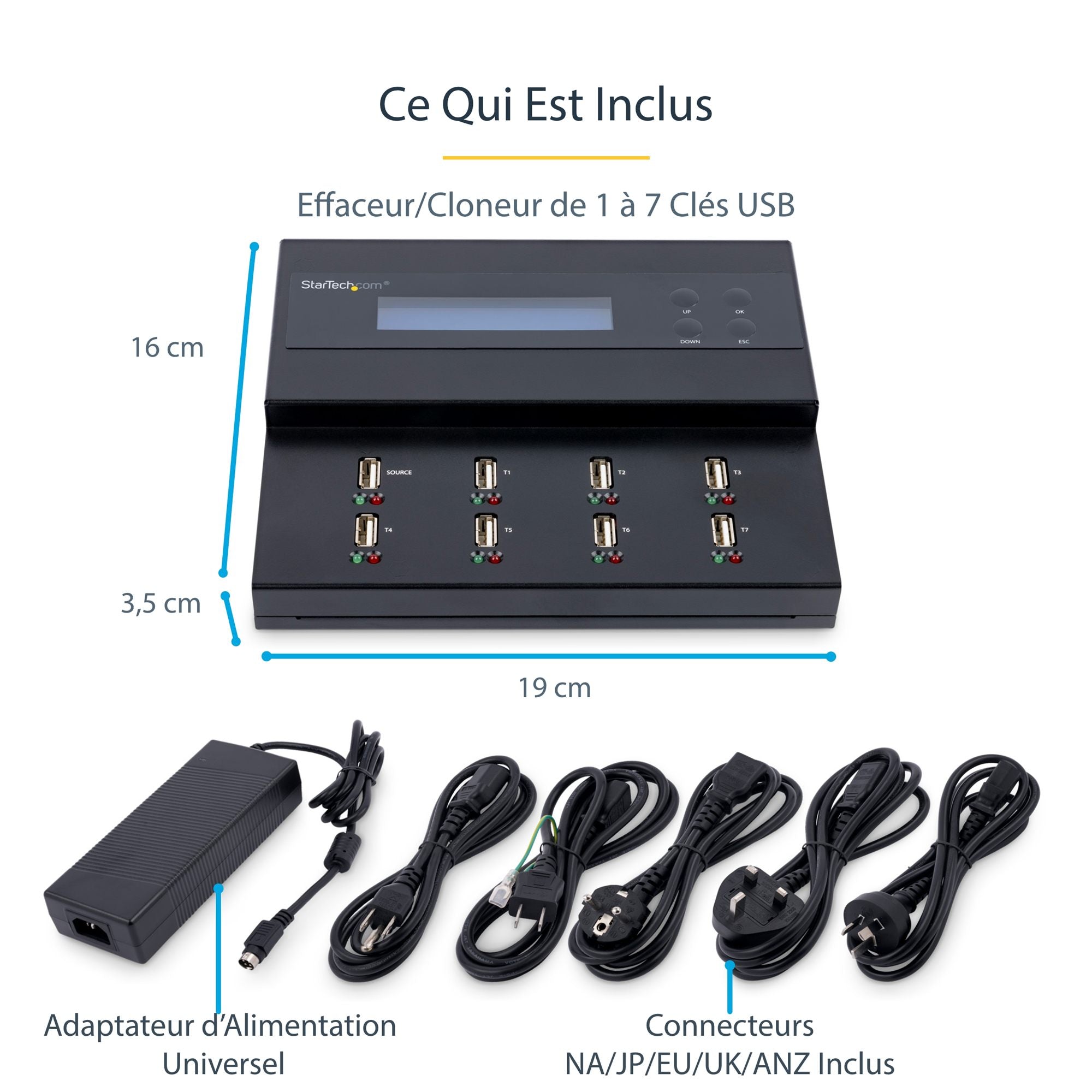 StarTech.com USB Duplicator/Eraser - 1:7