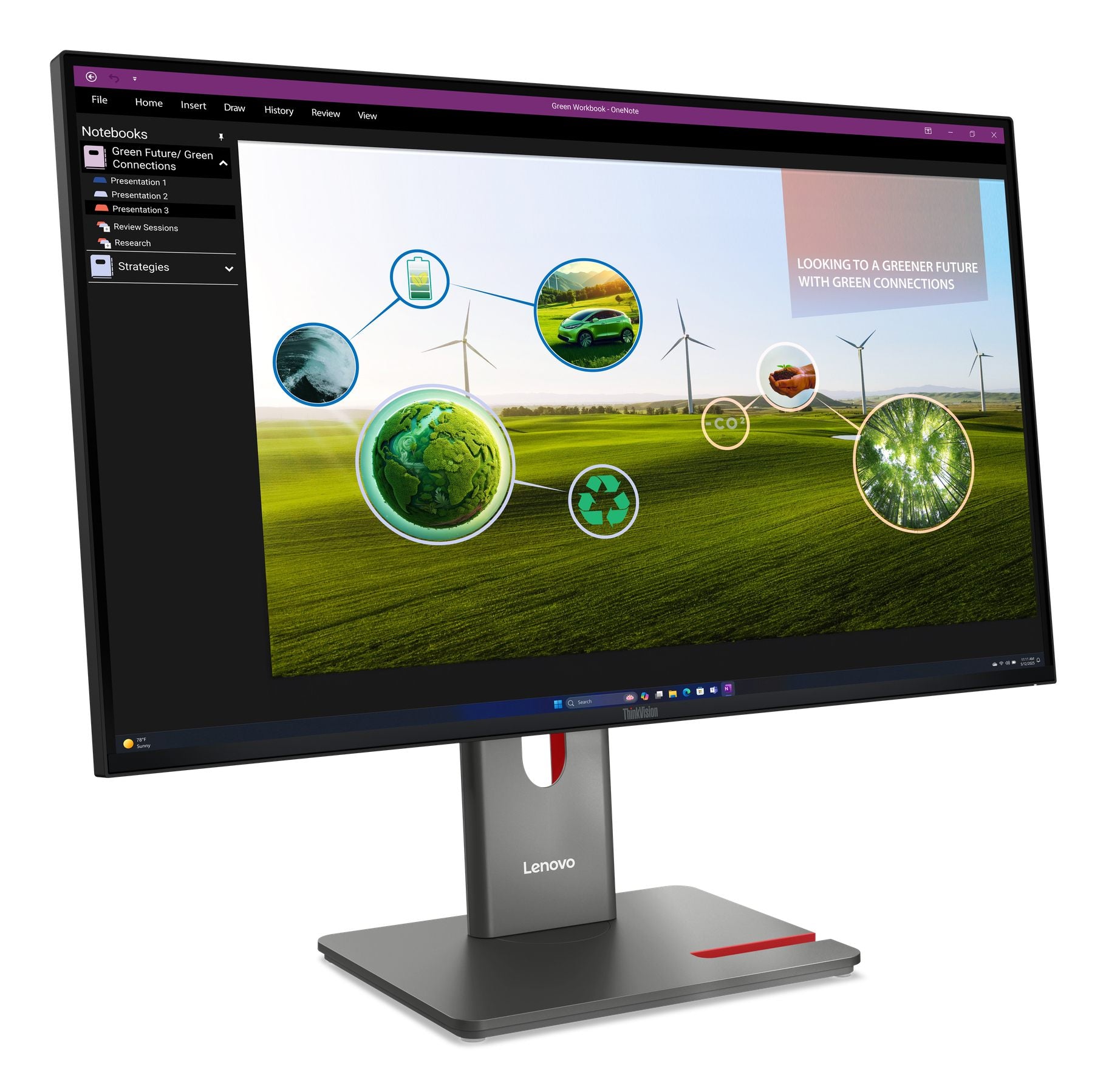 "Lenovo ThinkVision P27Q-40 écran plat de PC 68,6 cm (27"") 2560 x 1440 pixels Quad HD LED Noir"