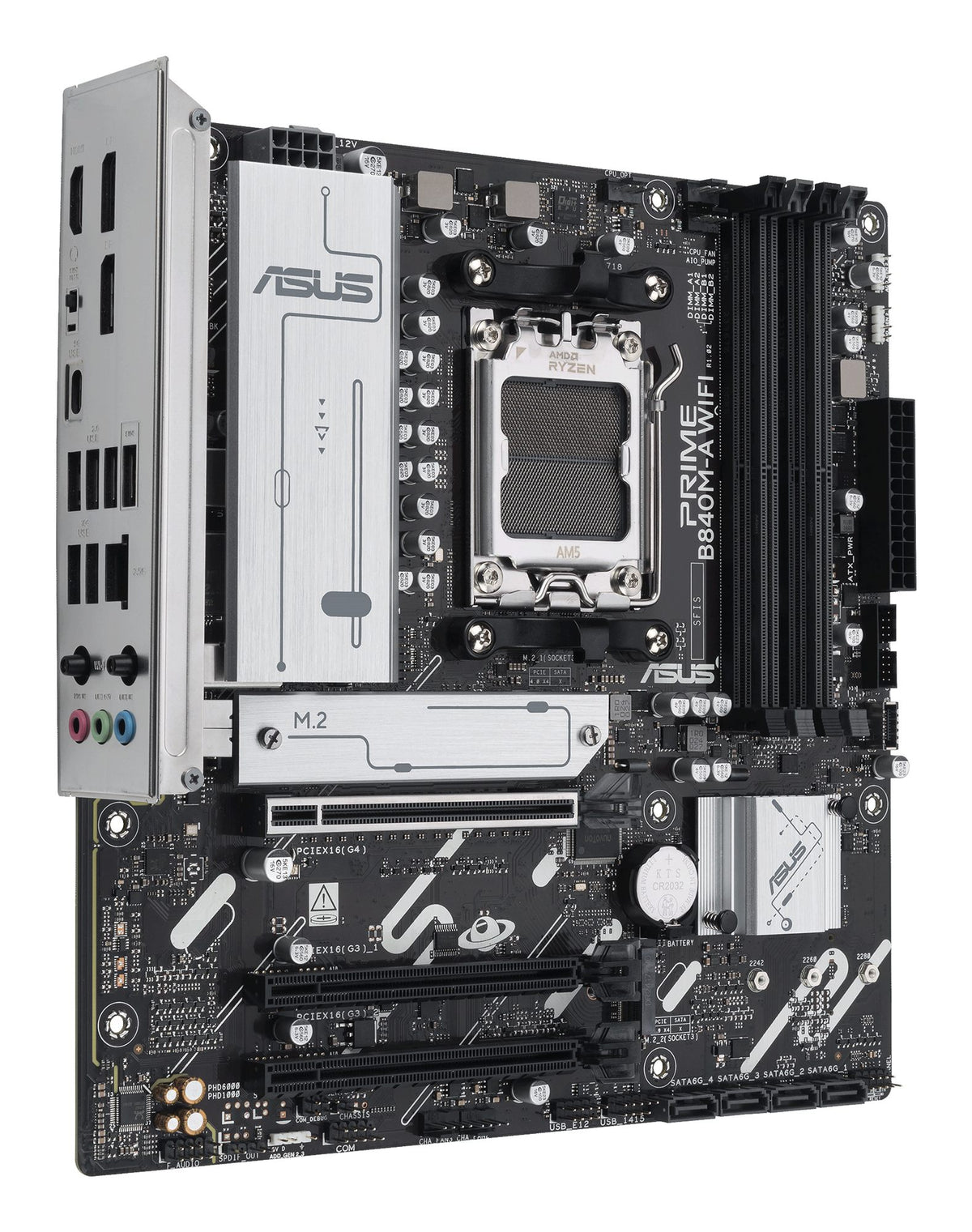 ASUS PRIME B840M-A WIFI AM5 DDR5 micro ATX MB 1xHDMI 2xDP 3xM.2 4xSATA