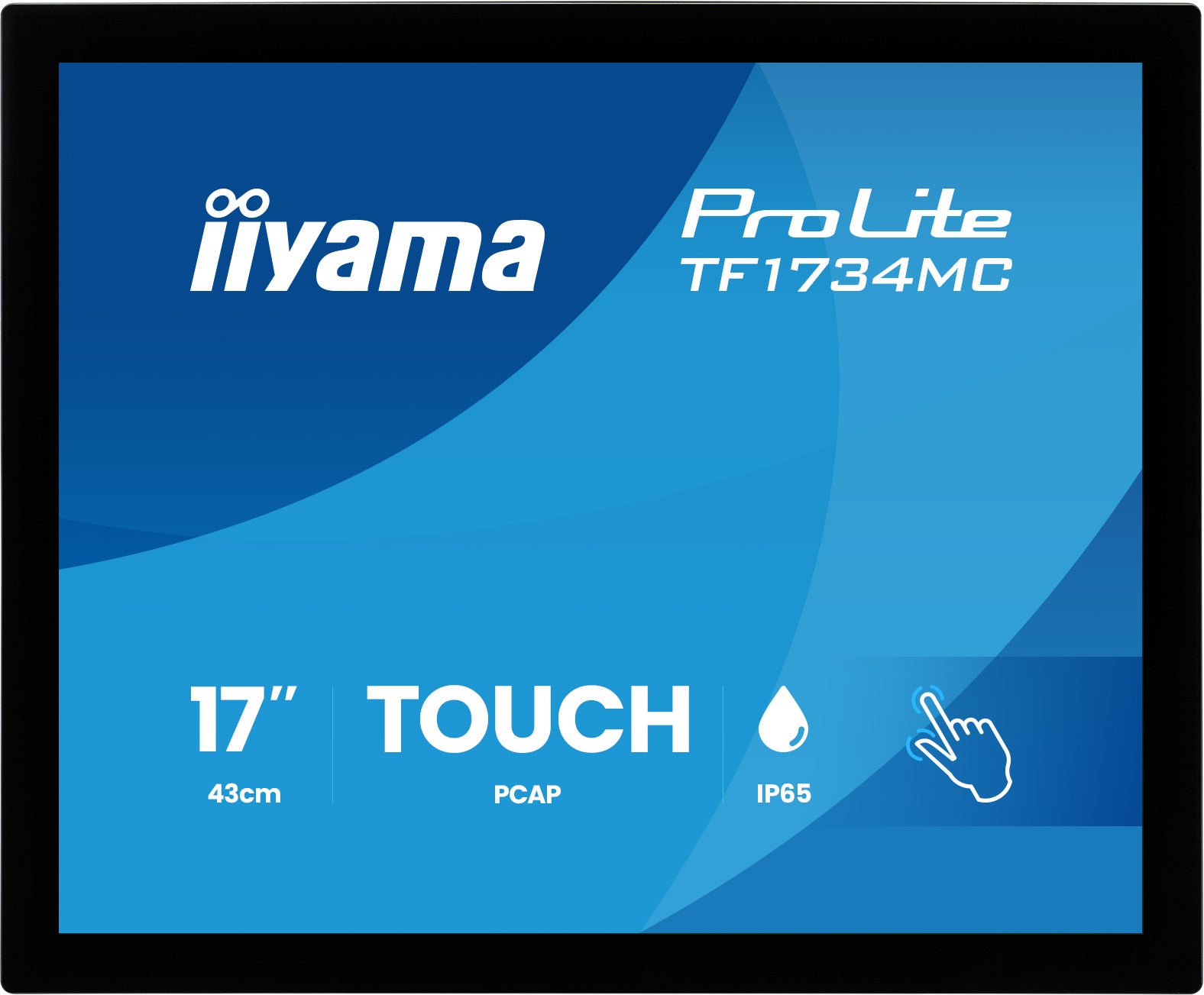 Iiyama 17 inch frameless PCAP touch monitor 1280x1024 10 point HDMI DisplayPort VGA open frame VESA