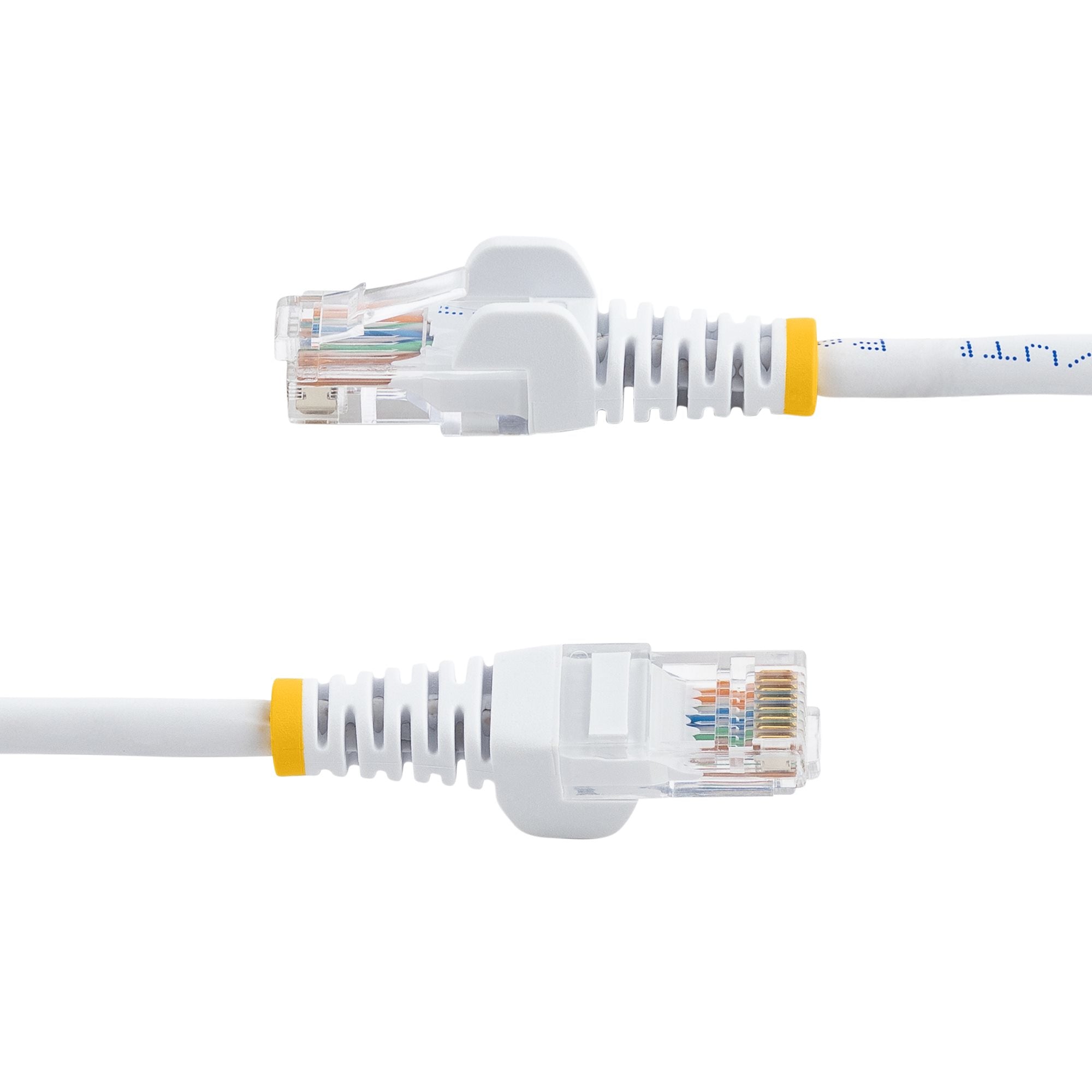 10m White Cat 5e Cable Snagless