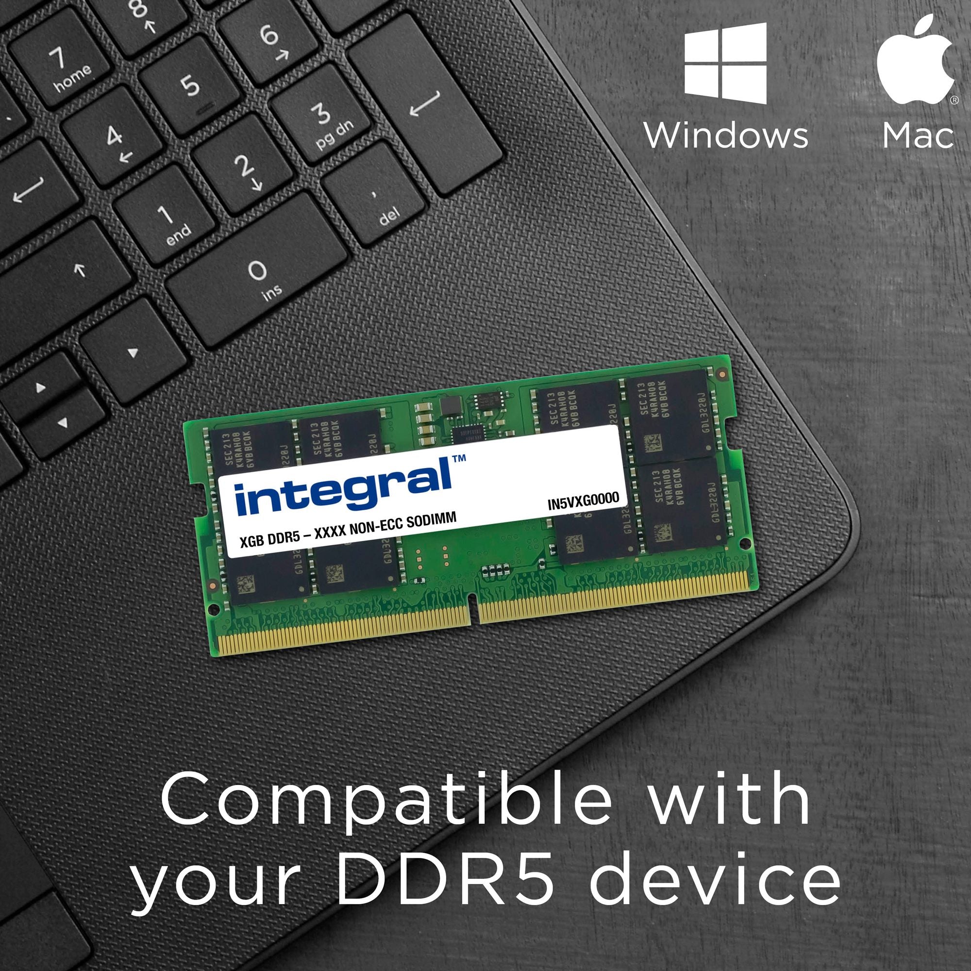 32GB LAPTOP RAM MODULE DDR5 5600MT/s PC5