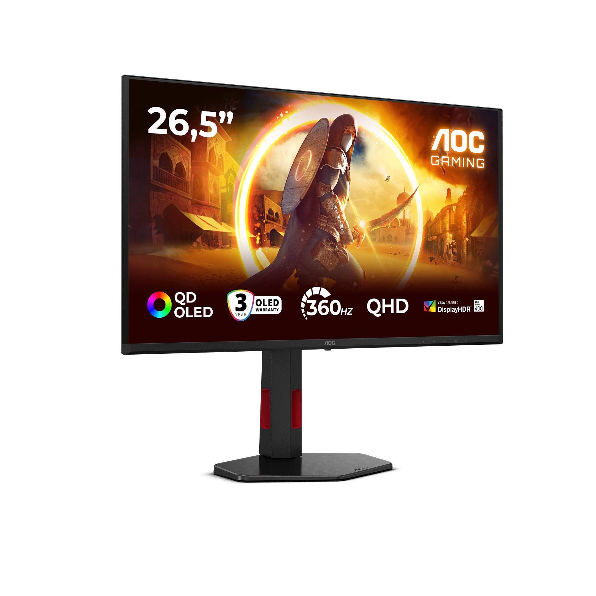 AOC Q27G4SDR 26.5p QHD 360Hz 0.03ms 1000cd/m2 HDMI 2.1x2 DP USB 3.2 HAS
