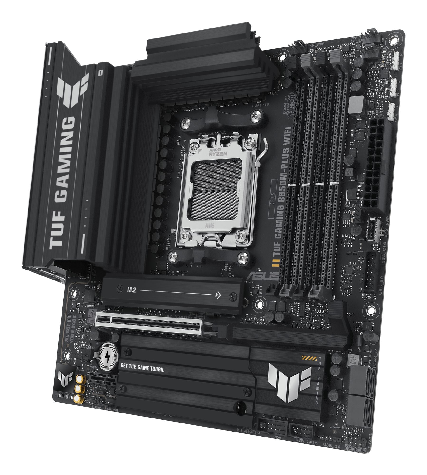 ASUS TUF GAMING B850M-PLUS WIFI AM5 DDR5 micro ATX MB 1xHDMI 1xDP 3xM.2 4xSATA