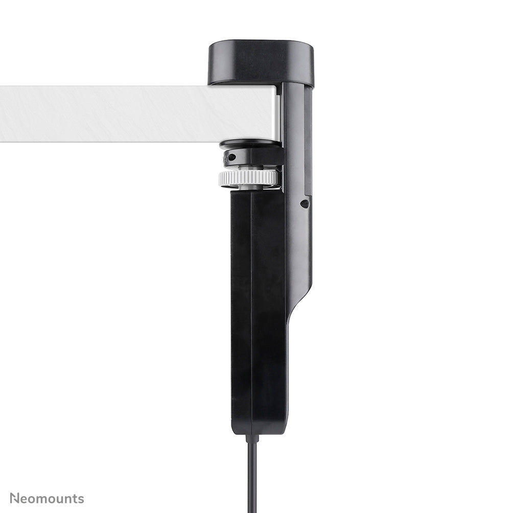 NEOMOUNTS VOLT Desk Clamp socket with Quick-charge USB Ports clamp 0-50mm 3x type-F 230V 1x USB-A 18W 2x USB-C 20W