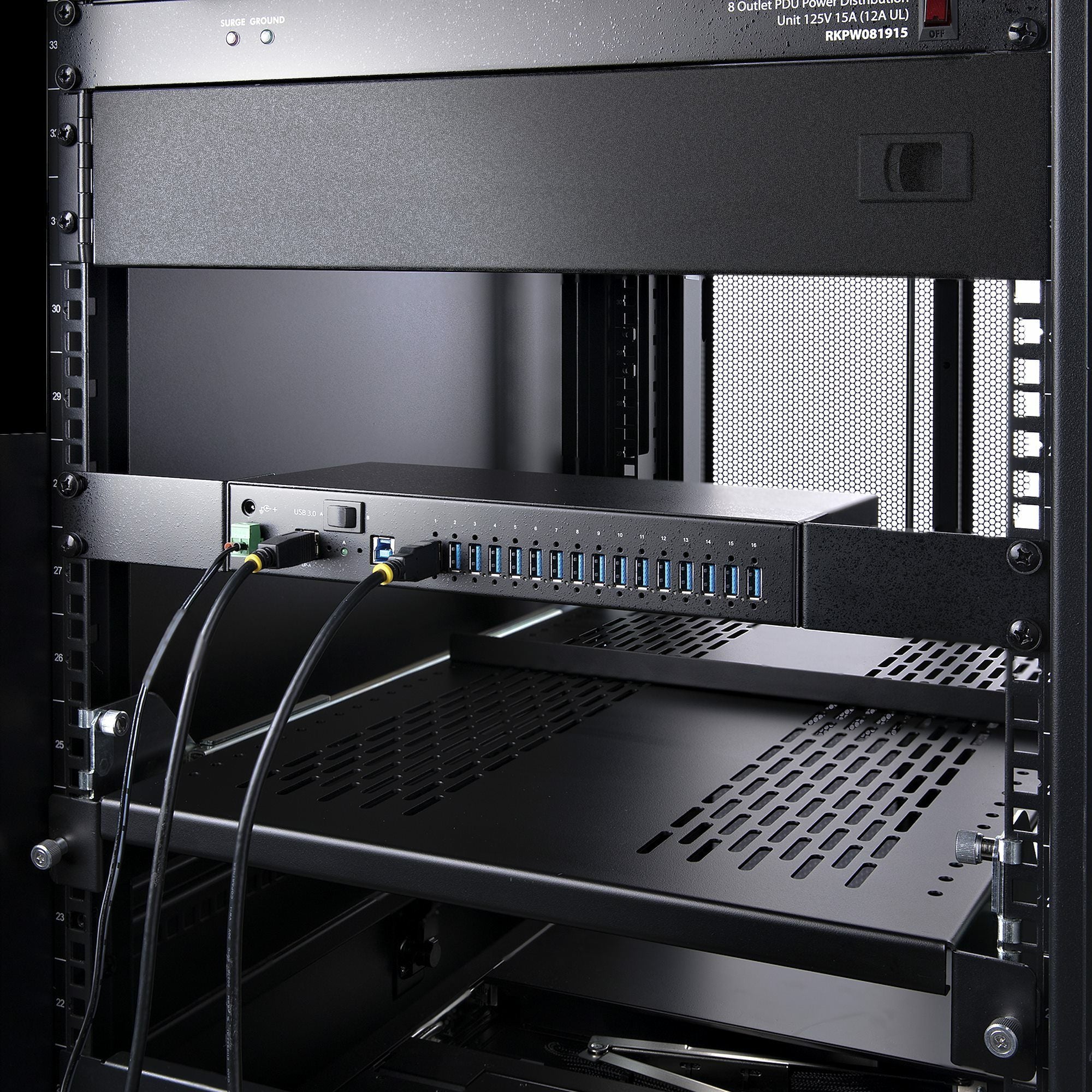 16-Port Industrial USB 5Gbps Hub/Switch