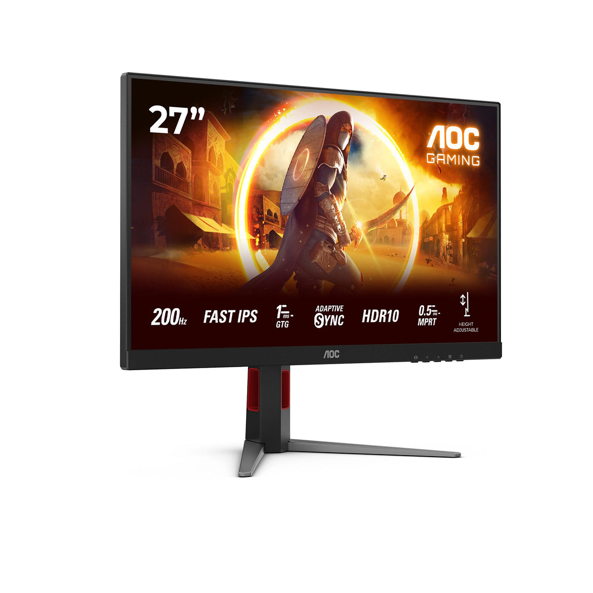 AOC 27G4HA 27p Fast IPS FHD 200Hz 300cd/m2 1ms HDMI2.0x2 DP Speakers Pivot