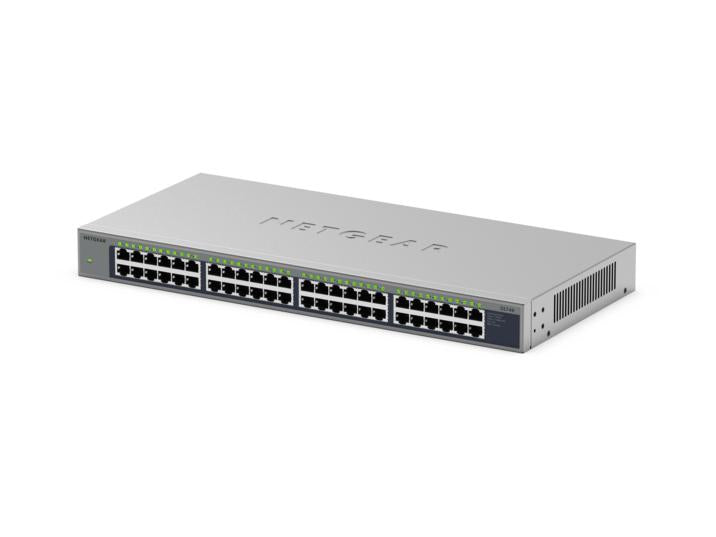 NETGEAR 48PT GIGE UNMANAGED RACKMOUNT SWICH GS748