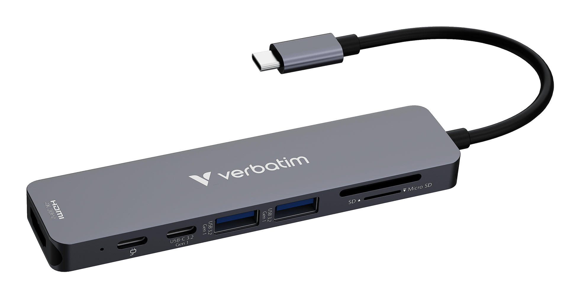 VERBATIM USB-C ESSENTIALS  MULTIPORT HUB 7 PORT WCF (P)