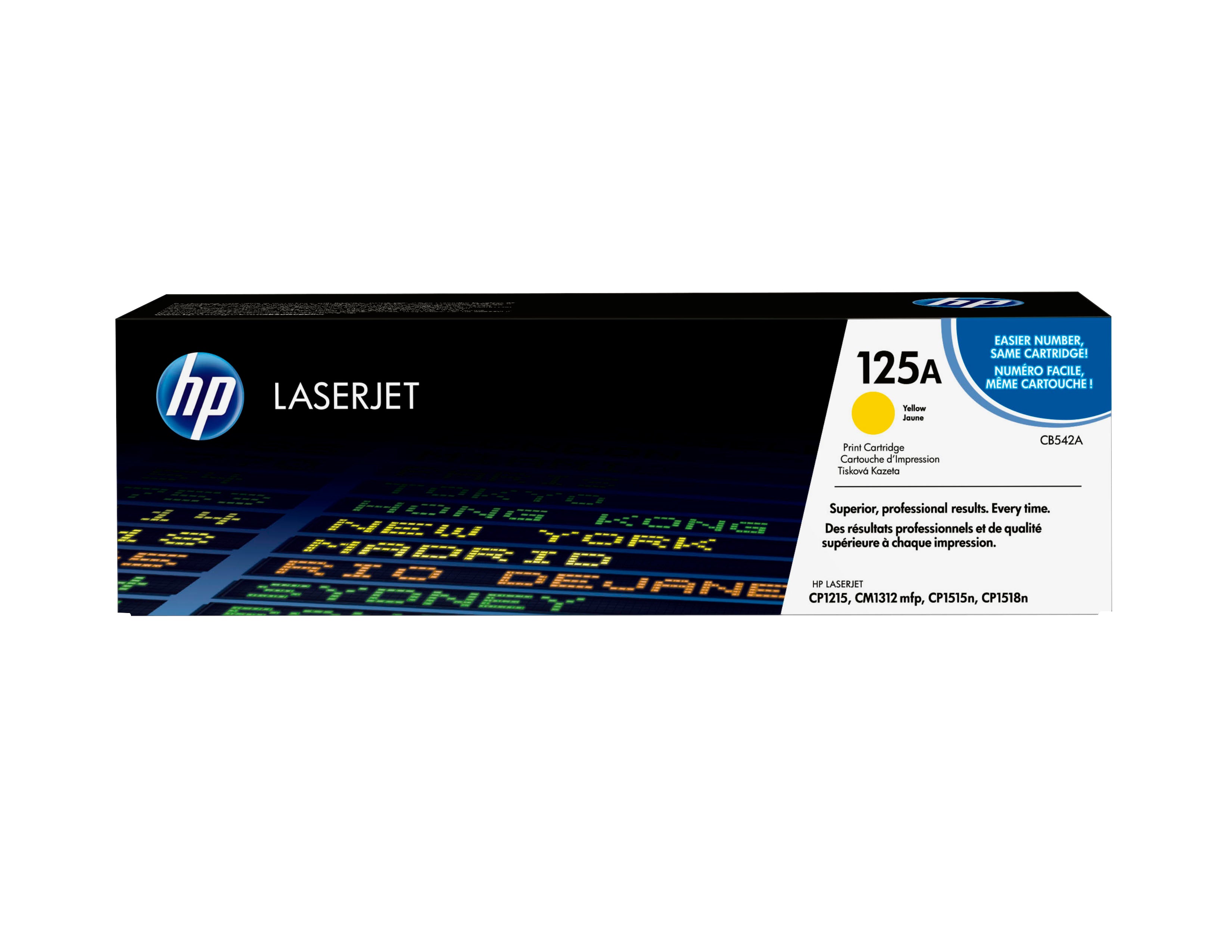 HP 125A original Colour LaserJet Toner cartridge CB542A yellow standard capacity 1.400 pages 1-pack