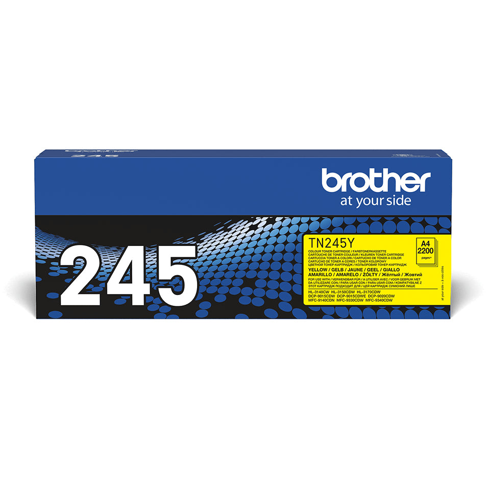 BROTHER TN245Y HL-3140CW/3150CDW/3170CDW toner jaune haute capacité 2.200 pages pack de 1