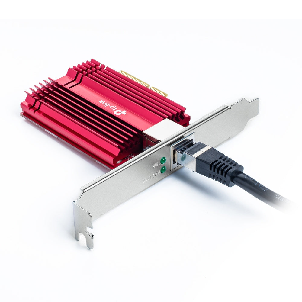 TP-LINK 10 Gigabit PCI Express Network Adapter PCIe 3.0x4 Include CAT6A Ethernet Cable